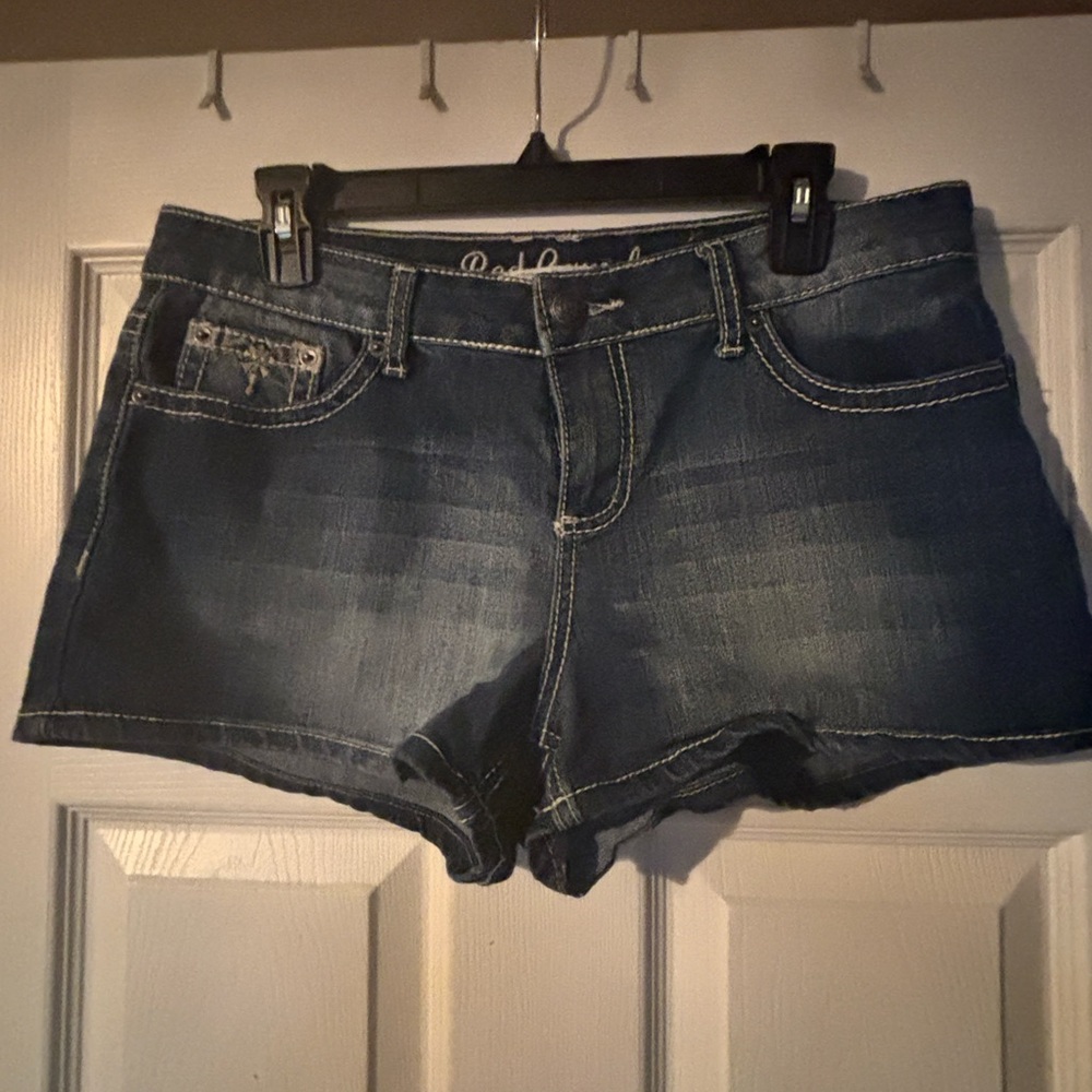 Dark Blue Denim Women's Shorts